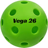 Vega 26 Green Indoor Pickleball Balls (6 Pack)